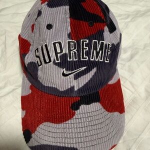 Nike x Supreme Corduroy Camo Cap
